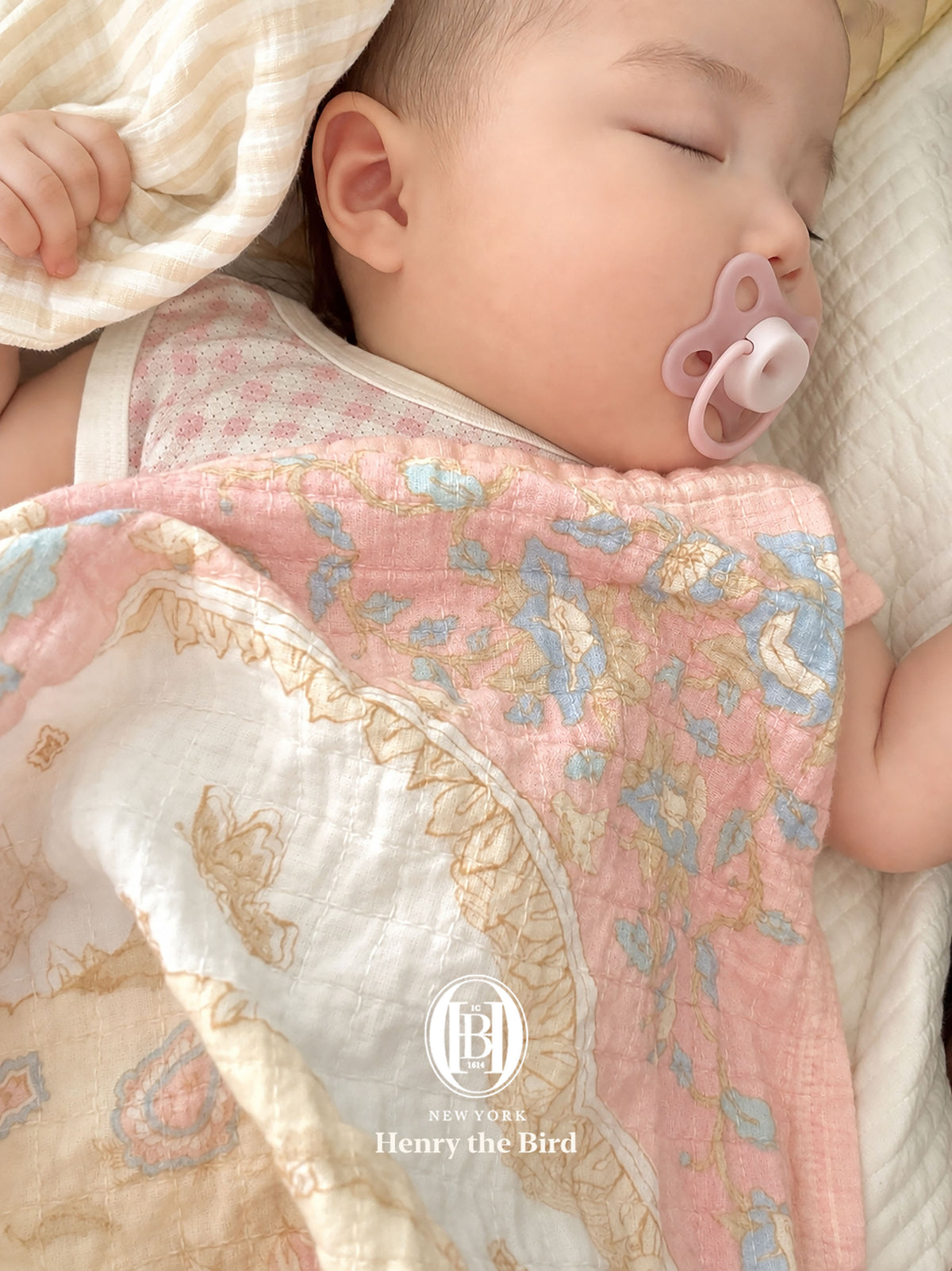 Tree of Love Baby Blanket - Rose Garden