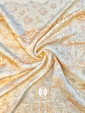 Tree of Love Silk Scarf - Blue Garden