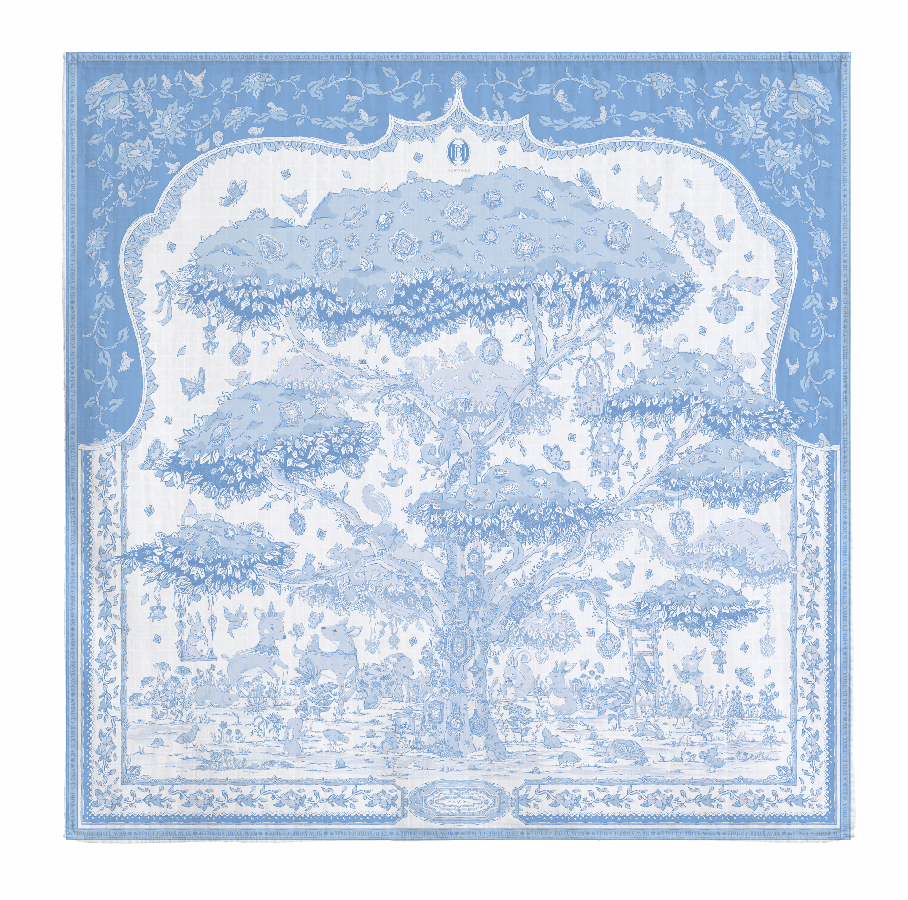 Tree of Love - Porcelain Blue